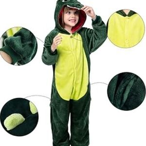 Dino Green Pajamas Halloween Costume Size